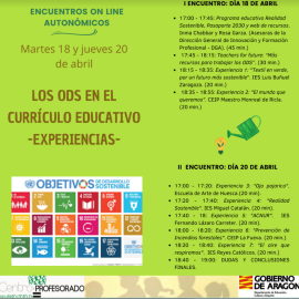 II Encuentro autonómico online por los ODS CP Ana Abarca de Bolea. Materiales.